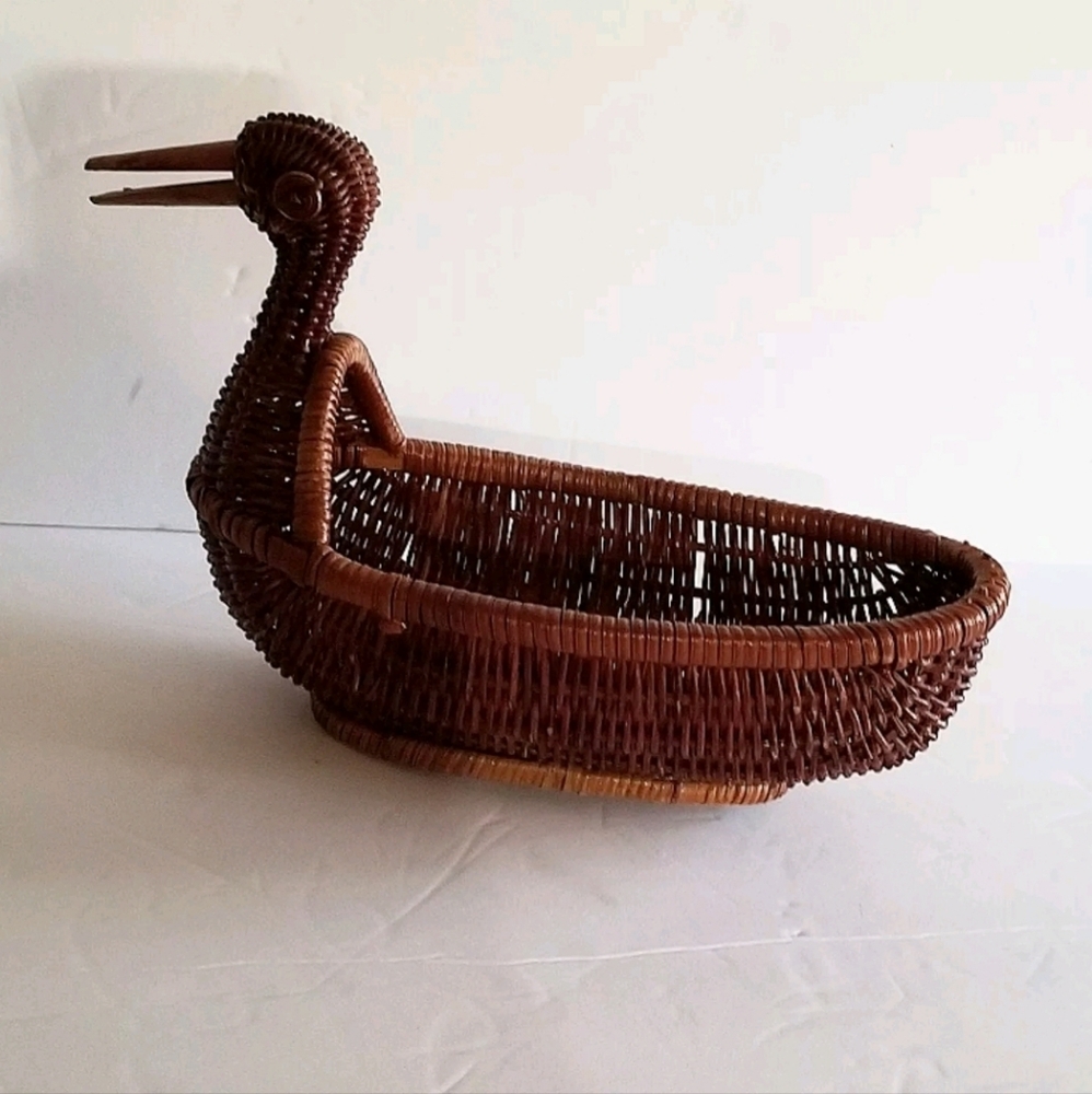 Woven Bird-Shaped Basket